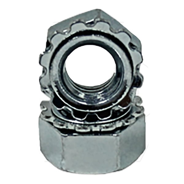 Newport Fasteners Lock Nut, #10-32, Steel, Zinc Plated, 0.117 in Ht, 100 PK 596981-PR-100 - main